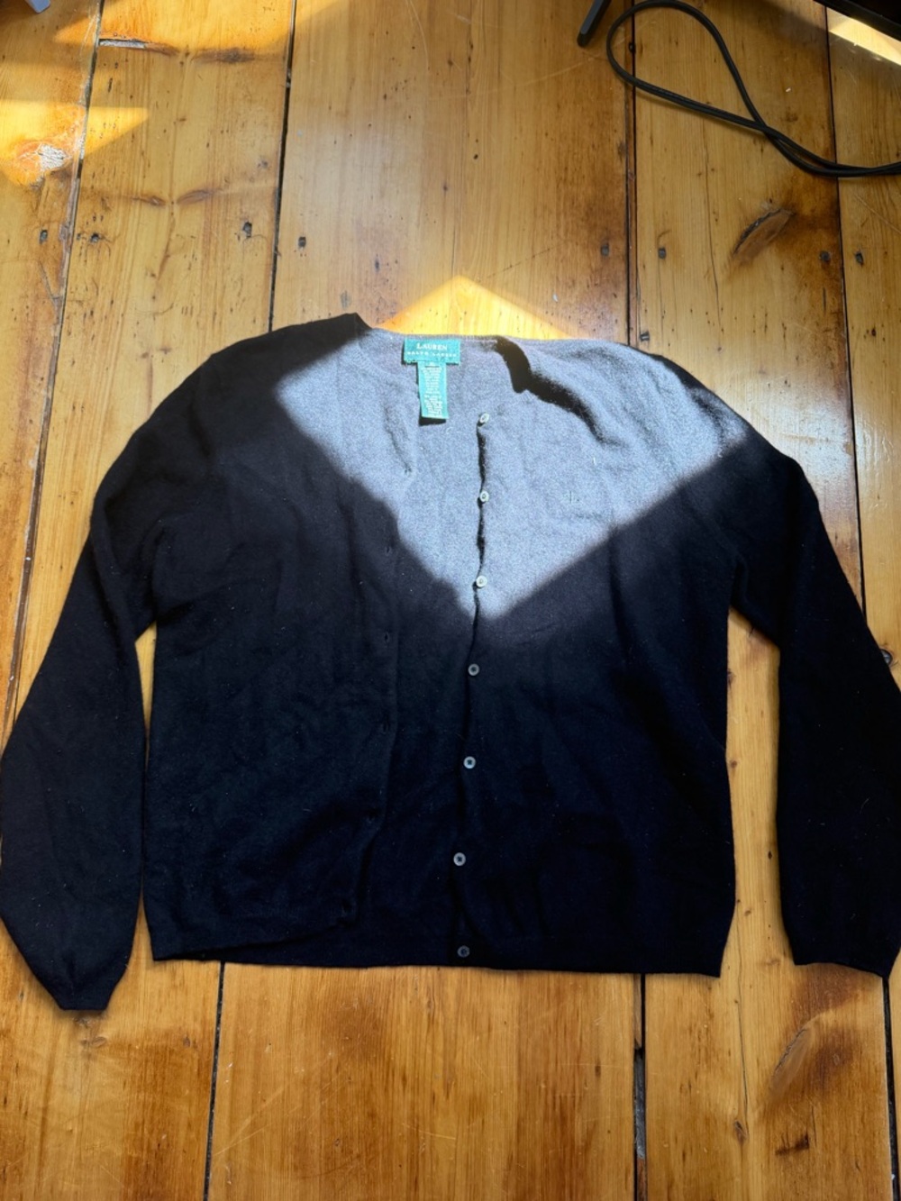 Polo Ralph Lauren Black Cashmere Sweater Women's Size XL | Great Condition